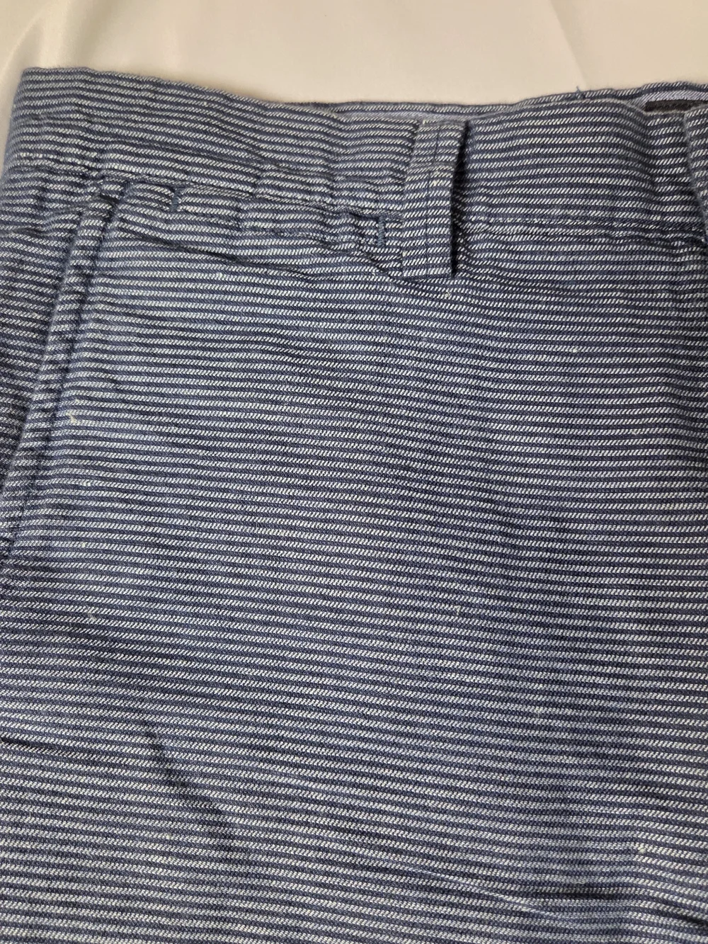 J. Crew Men's Navy 31 Striped Flat Front Shorts